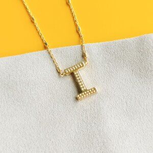 Kendra Scott Letter I Pendant Necklace in Gold